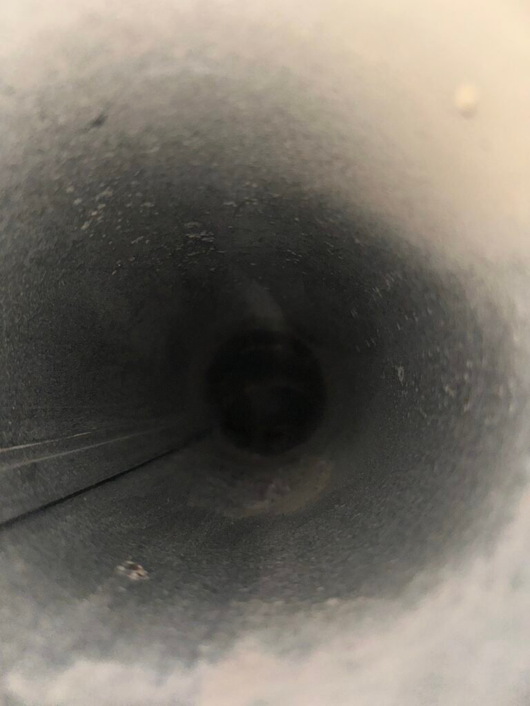 After dryer vent has been cleaned.